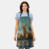 Tablier Voyage festif de Noël de Cairn Terrier (Porté)