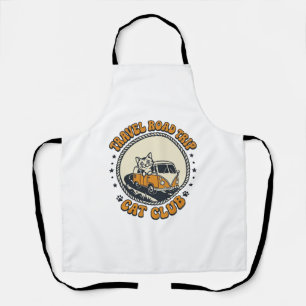 Tablier Voyage Road Trip Chat Amoureux de Chats T-Shirt Ar