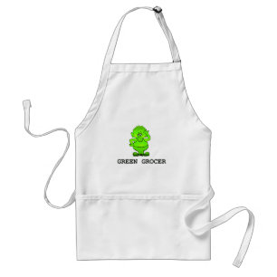 Tablier Vraie épicier verte