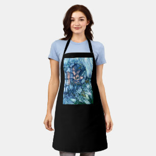 Tablier Vue de la Fée du Givre d'un hiver saphir