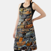 Tablier Vue détaillée d'une vieille pierre traditionnelle (Insitu)