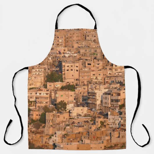 Tablier Vue sur la ville arabe. Amman. Jordanie. Moyen-Ori (Recto)