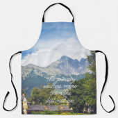 Tablier Vue sur les montagnes (Recto)