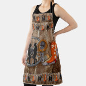 Tablier Wagon Wheel Western Cowboy (Insitu)