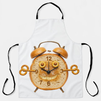 Tablier Wake and Bake! Funny Bread Alarm Clock Art
