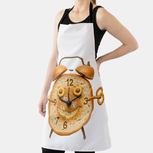 Tablier Wake and Bake! Funny Bread Alarm Clock Art (Insitu)