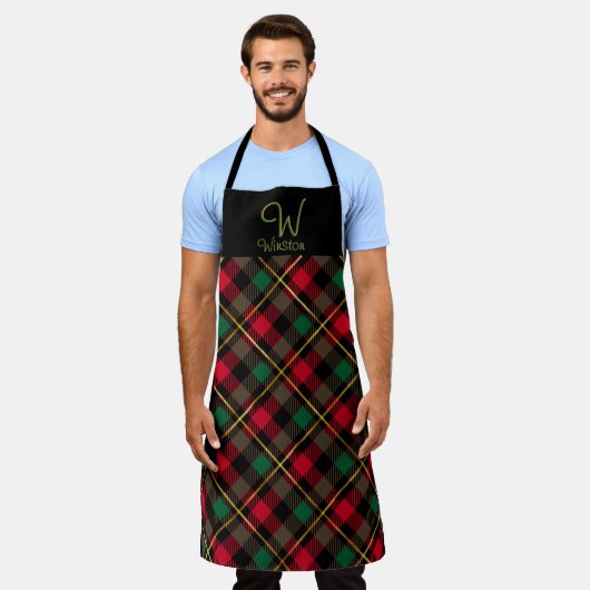 Tablier Wallace Red Plaid Apron (Porté)