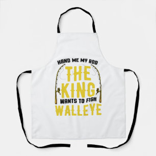 Tablier Walleye Fishing Rod King Veut Pêcher Walleye