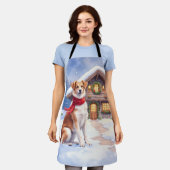 Tablier Watercolor Appenzeller Sennenhund Alpine Chalet (Porté)