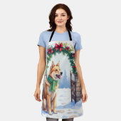 Tablier Watercolor Australian Kelpie Countryside Gate (Porté)