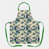 Tablier Watercolor Cats in a Garden (Recto)