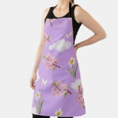 Tablier Watercolor Cherry Blossoms (Insitu)