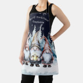 Tablier Watercolor Christmas Gnomes Personalized (Insitu)