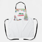 Tablier Watercolor Christmas Holiday  (Recto)