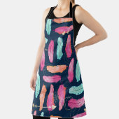 Tablier Watercolor feathers seamless boho pattern with fea (Insitu)