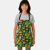 Tablier Watercolor Flowers And Fruit Floral Pattern-23768 (Insitu)