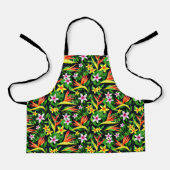 Tablier Watercolor Flowers And Fruit Floral Pattern-23768 (Recto)