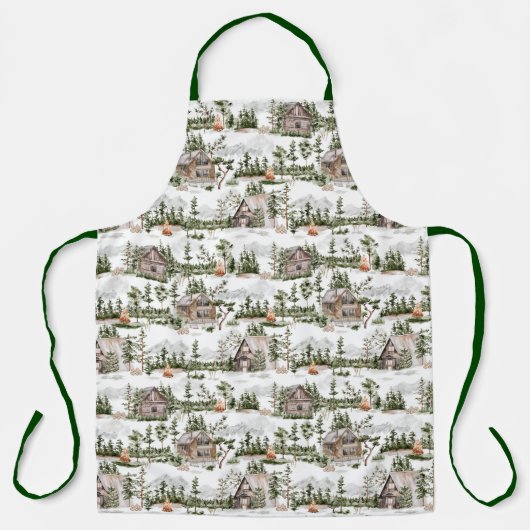 Tablier Watercolor Forest (Recto)