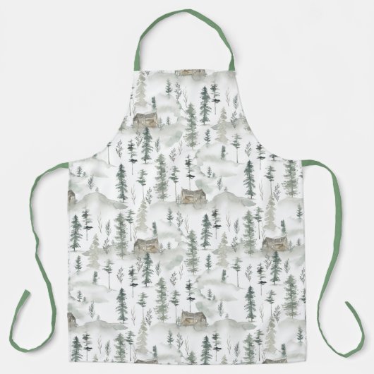 Tablier Watercolor Forest (Recto)