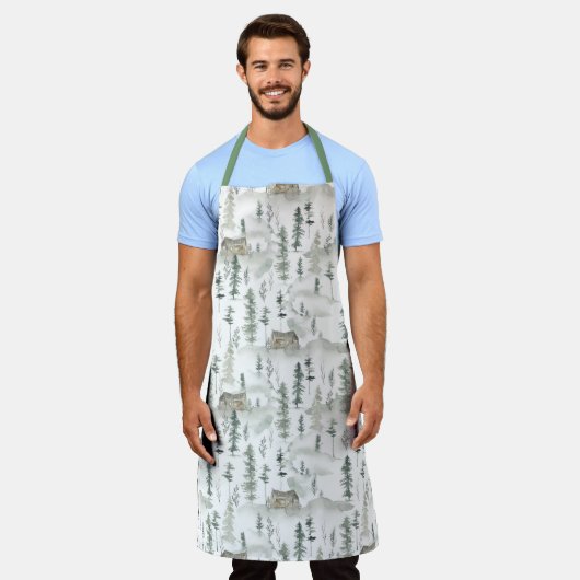 Tablier Watercolor Forest (Porté)