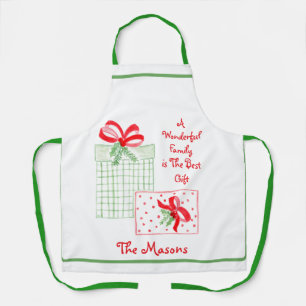 Tablier Watercolor Holiday Family est le meilleur cadeau P