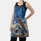 Tablier Watercolor of Tree Decorated with Nazars (Insitu)