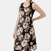 Tablier Watercolor Peonies with Pastel Wash (Insitu)