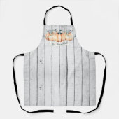 Tablier Watercolor Rustic Pumpkins (Recto)
