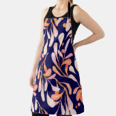 Tablier Watercolor seamless pattern. Rustic botanical dark (Insitu)