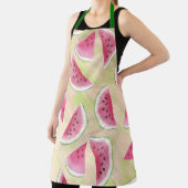 Tablier Watercolor Watermelon Slices Peinture Brush Strots (Insitu)