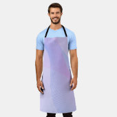 Tablier Wavelines Abstraites bleu rose (Porté)