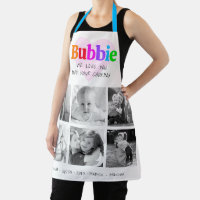 We Love You Bubbie Multicolor Bold 6 Photo Collage