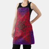 Tablier Weaver Mandala rouge et violet (Insitu)