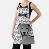 Tablier Weimaraner Chien Cute Caricature Illustration & No (Insitu)
