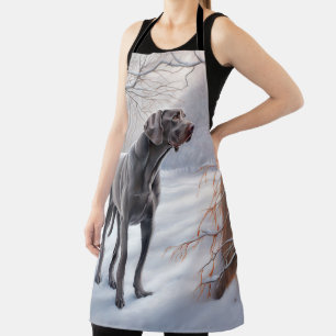 Tablier Weimaraner Laisser Neige Noël