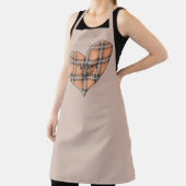 Tablier Welcome Fall Plaid Heart (Insitu)