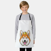 Tablier Welsh corgi with Crown (Porté)