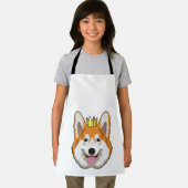 Tablier Welsh corgi with Crown (Insitu)