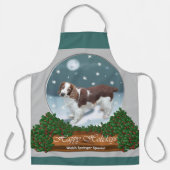 Tablier Welsh Springer Spaniel Christmas (Recto)