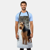 Tablier Welsh Terrier Laisser Neige Noël (Porté)