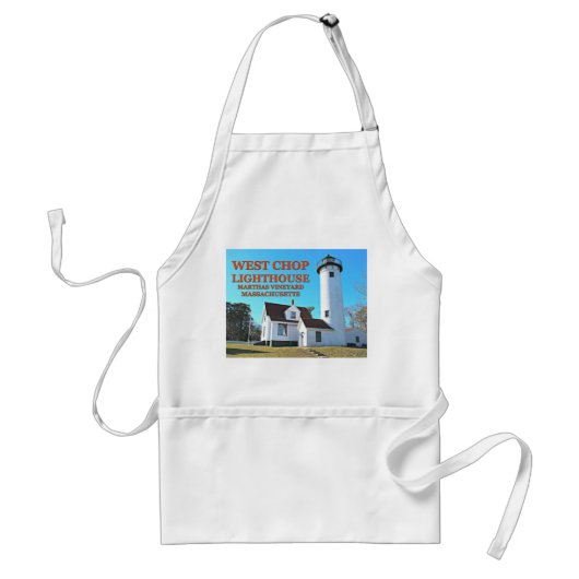 Tablier West Chop Lighthouse, Marthas Vineyard MA Apron (Devant)