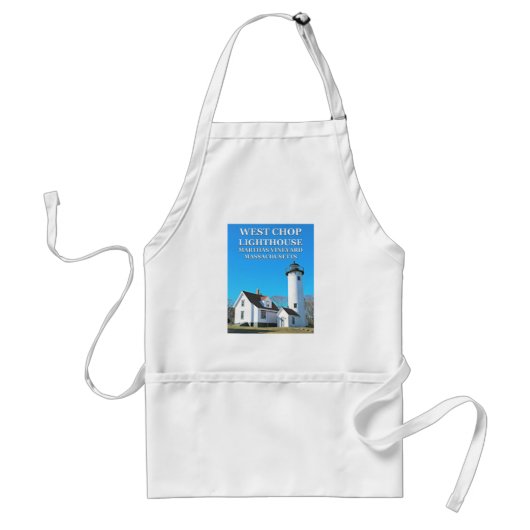 Tablier West Chop Lighthouse, Marthas Vineyard MA Apron (Devant)