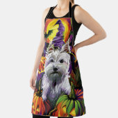 Tablier West Highland White Terrier Chien Halloween sorciè (Insitu)