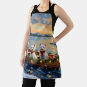 Tablier West Highland White Terrier Christmas Boat Holiday (Insitu)