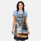 Tablier West Highland White Terrier Christmas Morning View (Porté)