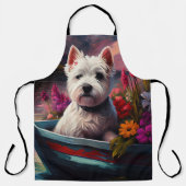 Tablier West Highland White Terrier en bateau (Recto)