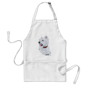 Tablier West Highland White Terrier joyeux