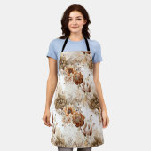 Tablier Western Brown Cream Southwest Floral (Porté)