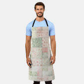 Tablier Western Farm Mint Pink Floral Quilt Patterns (Porté)