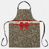 Tablier Western Faux Tooled Leather Print Holiday (Recto)